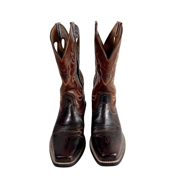 Ariat Rawhide Western Boots Men’s Size 8.5D Square Toe Style 10010953 - Picture 2 of 10